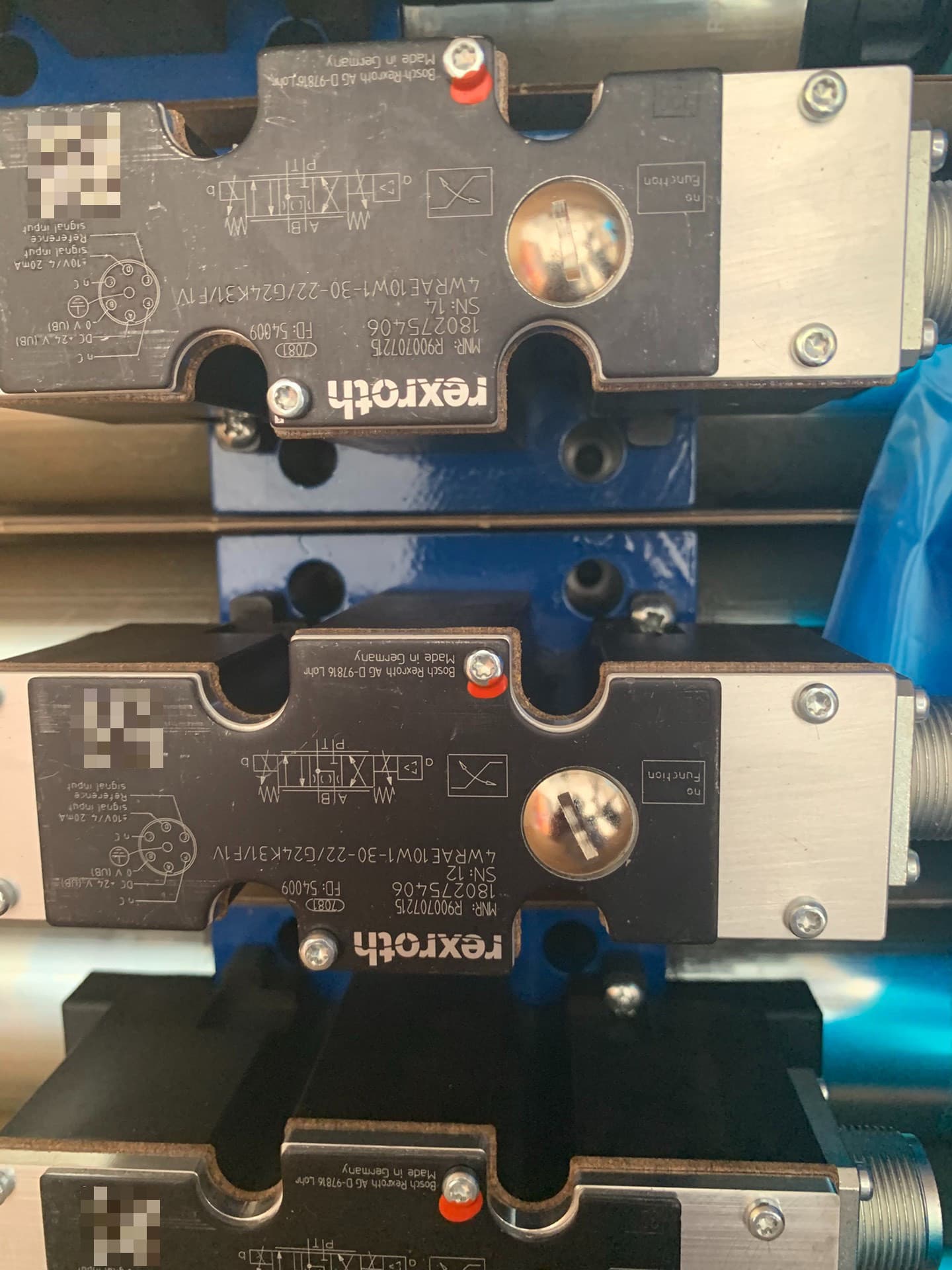 Splinterny original Bosch Rexroth Servo-drev Trykreduktionsventil 4WRAE10W60-2X/G24N9K31/F1V Servomotor Hurtig levering