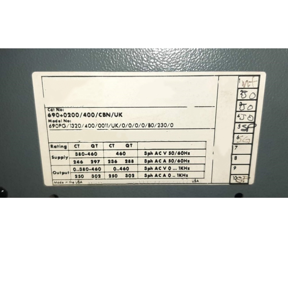 Splinterny original Parker 690PG/1320/400/0011/DK/0/0/0/0/B0/230/0 Servodrev variabel frekvens drev servomotorer controllere Hurtig levering